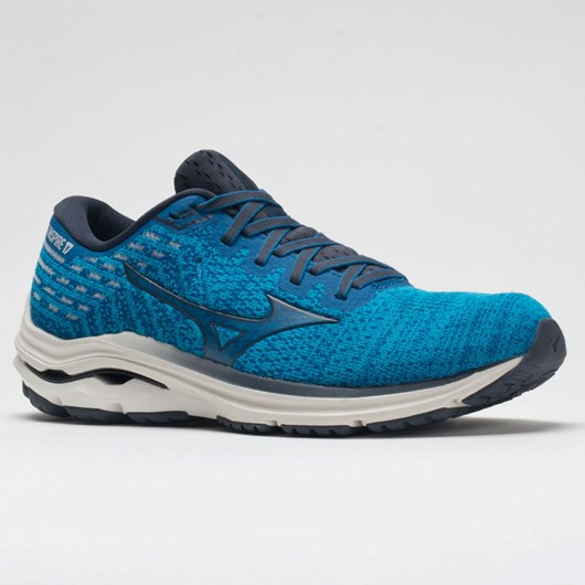 Mykonos Blue / Ombre Blue Orthofeet Mizuno Wave Inspire 17 Waveknit Men's Running Shoes | OYCSV1470