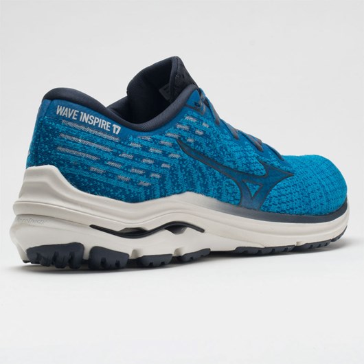 Mykonos Blue / Ombre Blue Orthofeet Mizuno Wave Inspire 17 Waveknit Men's Running Shoes | OYCSV1470