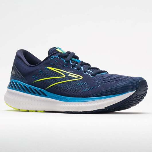 Navy / Blue / Nightlife Orthofeet Brooks Glycerin GTS 19 Men's Running Shoes | WSJBE6074