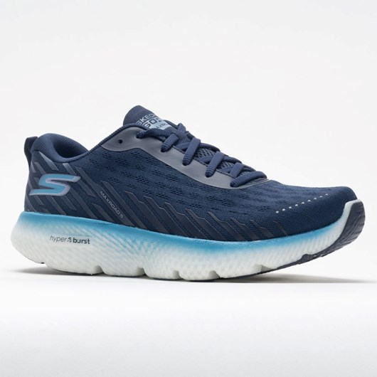 Navy / Blue Orthofeet Skechers GOrun MaxRoad 5 Women's Running Shoes | MOCHX2307