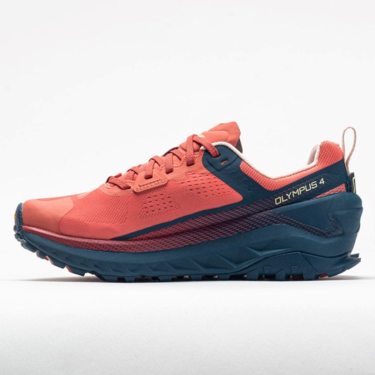 Navy / Coral Orthofeet Altra Olympus 4 Lady Men's Trail Running Shoes | PJRKL9280