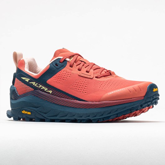 Navy / Coral Orthofeet Altra Olympus 4 Lady Men's Trail Running Shoes | PJRKL9280