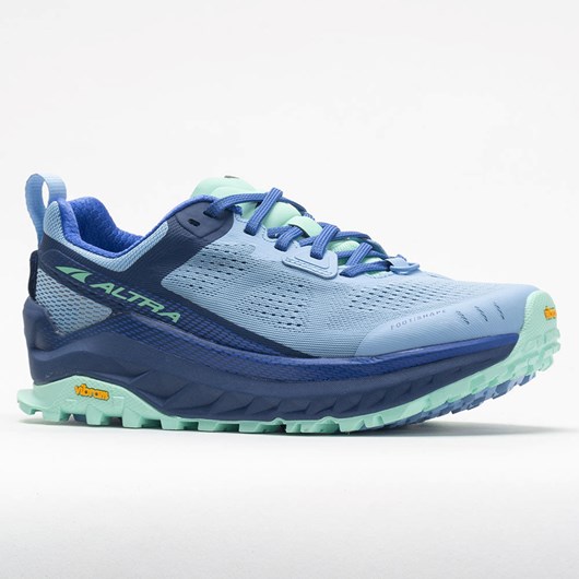 Navy / Light Blue Orthofeet Altra Olympus 4 Women's Trail Running Shoes | MLUVY7261