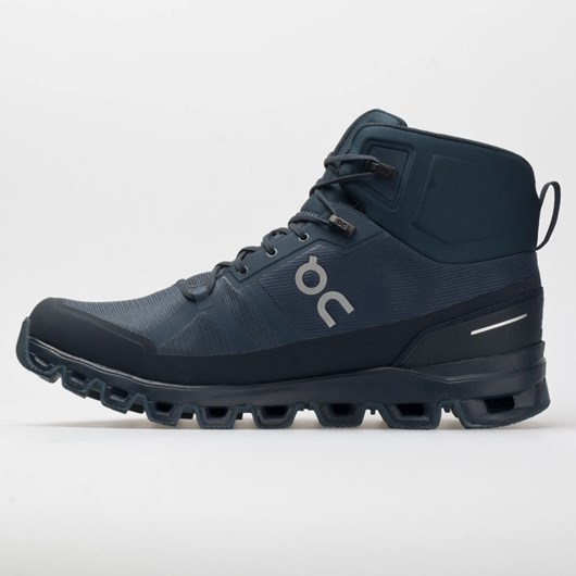 Navy / Midnight Orthofeet On Cloudrock Waterproof Men's Hiking Shoes | XMHVO7031