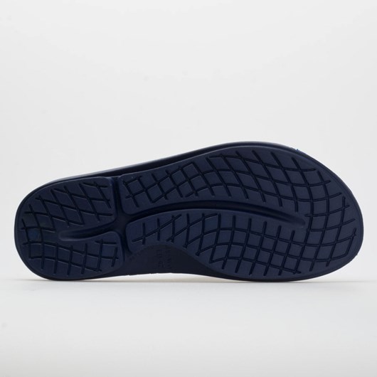 Navy / Navy Orthofeet OOFOS OOahh Sport Men's Slide Sandals | YVMUI2107