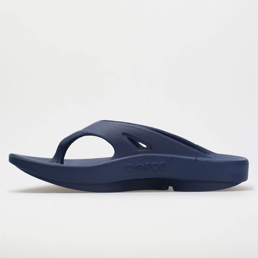 Navy Orthofeet OOFOS OOriginal Men's Slide Sandals | NSDZO0538