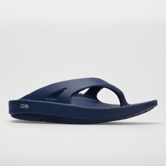 Navy Orthofeet OOFOS OOriginal Men's Slide Sandals | NSDZO0538