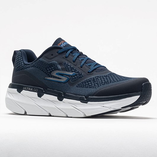 Navy Orthofeet Skechers Max Cushioning Premier Vantage Men's Walking Shoes | YOZWA0342