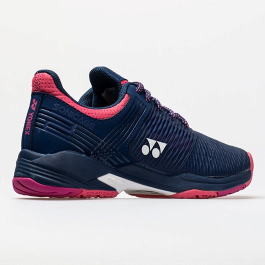 Navy Pink Orthofeet Yonex Power Cushion Sonicage 2 Women's Tennis Shoes | JNZUS9608