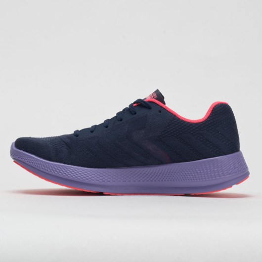 Navy / Purple / Neon Pink Orthofeet Skechers GOrun Razor+ Women's Running Shoes | LEBFM2471