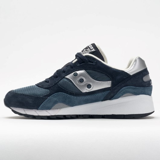 Navy / Silver Orthofeet Saucony Shadow 6000 Men's Lifestyle Sneakers | VUJAR7509