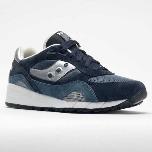 Navy / Silver Orthofeet Saucony Shadow 6000 Men's Lifestyle Sneakers | VUJAR7509