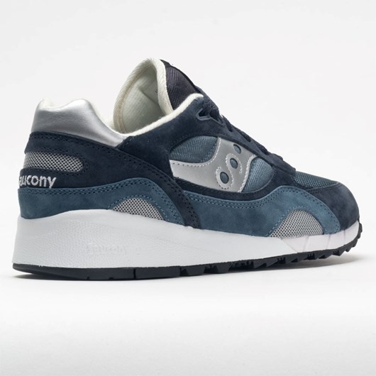 Navy / Silver Orthofeet Saucony Shadow 6000 Men's Lifestyle Sneakers | VUJAR7509