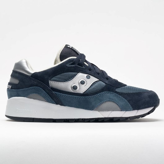 Navy / Silver Orthofeet Saucony Shadow 6000 Men\'s Lifestyle Sneakers | VUJAR7509