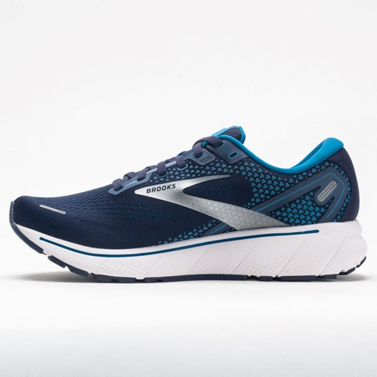 Navy / Stellar / White Orthofeet Brooks Ghost 14 Men's Running Shoes | KTXRD0846