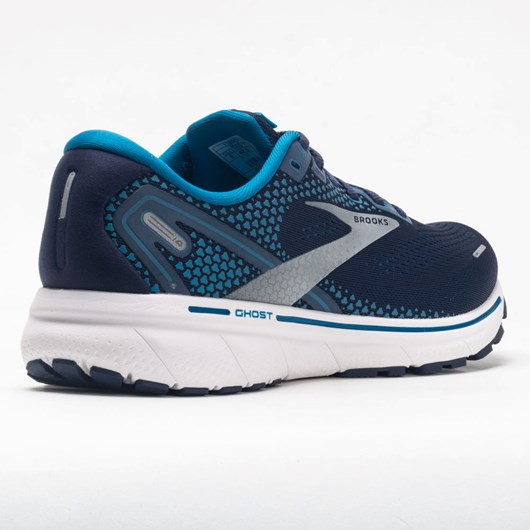 Navy / Stellar / White Orthofeet Brooks Ghost 14 Men's Running Shoes | KTXRD0846