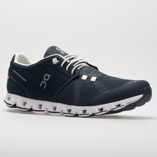 Navy / White Orthofeet On Cloud Men's Running Shoes | IPADK1639