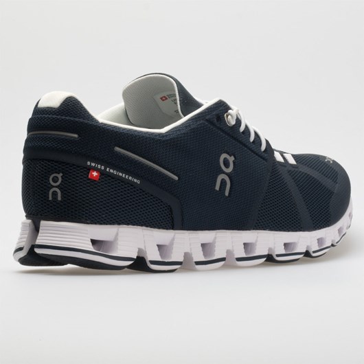 Navy / White Orthofeet On Cloud Men's Running Shoes | IPADK1639