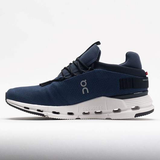 Navy / White Orthofeet On Cloudnova Men's Lifestyle Sneakers | QTPKH3670