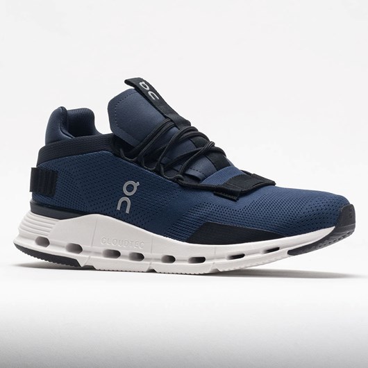 Navy / White Orthofeet On Cloudnova Men's Lifestyle Sneakers | QTPKH3670