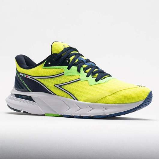 Neon Yellow / White / Black Iris Orthofeet Diadora Mythos Blushield Volo 2 Men's Running Shoes | OTCJQ2168