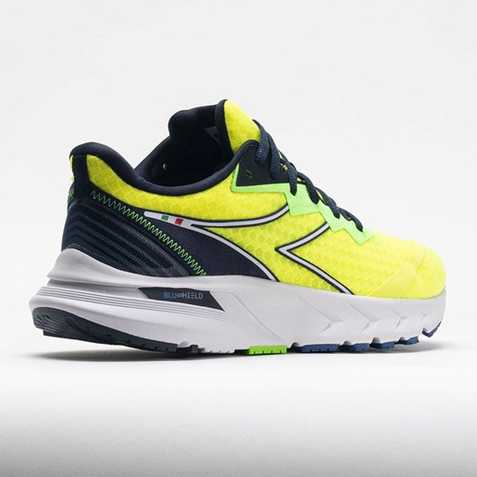 Neon Yellow / White / Black Iris Orthofeet Diadora Mythos Blushield Volo 2 Men's Running Shoes | OTCJQ2168