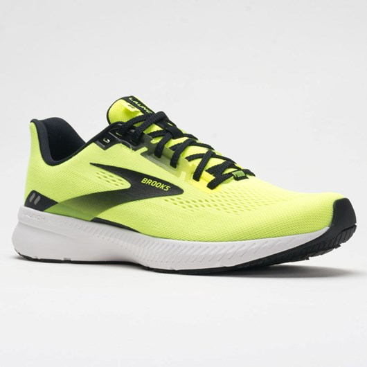 Nightlife / Black / White Orthofeet Brooks Launch 8 Men's Running Shoes | GESYP0632