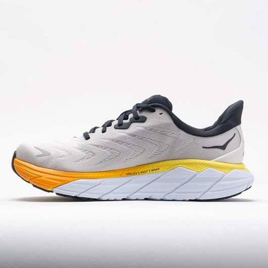 Nimbus Cloud / Blanc de Blanc Orthofeet HOKA Arahi 6 Men's Running Shoes | XNTUS5719