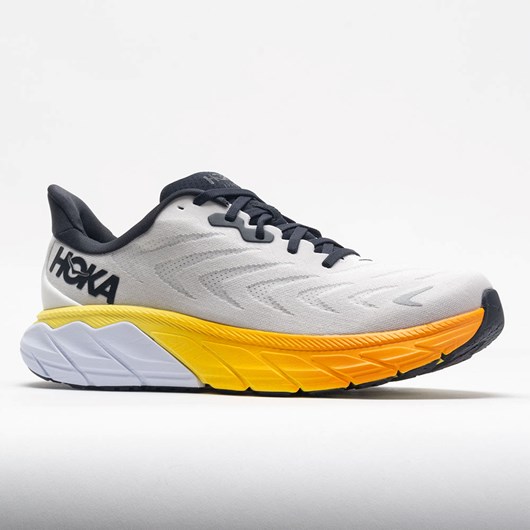 Nimbus Cloud / Blanc de Blanc Orthofeet HOKA Arahi 6 Men's Running Shoes | XNTUS5719