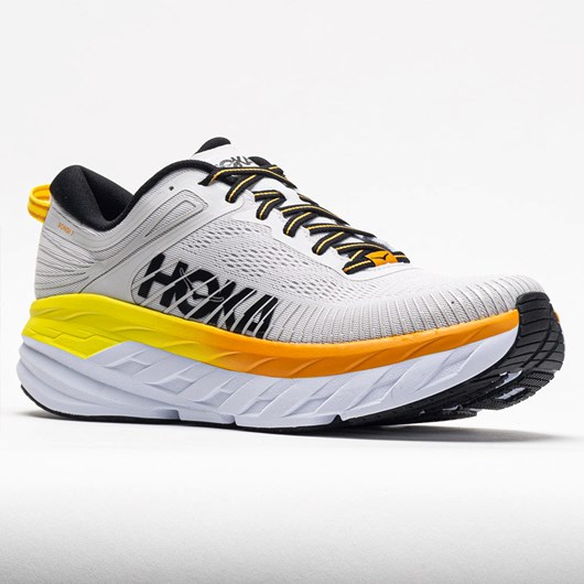 Nimbus Cloud / Radiant Yellow Orthofeet HOKA Bondi 7 Men's Running Shoes | ZXYVC0572