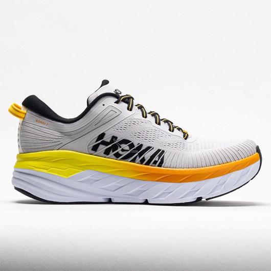 Nimbus Cloud / Radiant Yellow Orthofeet HOKA Bondi 7 Men\'s Running Shoes | ZXYVC0572