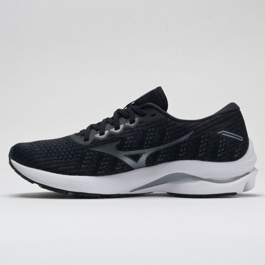 Obsidian / Quarry Orthofeet Mizuno Wave Rider 25 Waveknit Men's Running Shoes | AZFIB6472