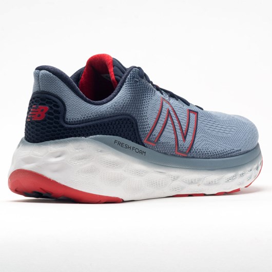 Ocean Gray / Velocity Red / Eclipse Orthofeet New Balance Fresh Foam More v3 Men's Running Shoes | WZXYL4926