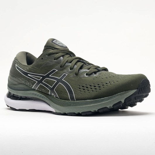 Olive Canvas / Black Orthofeet ASICS GEL-Kayano 28 Men's Running Shoes | FKYZO5978