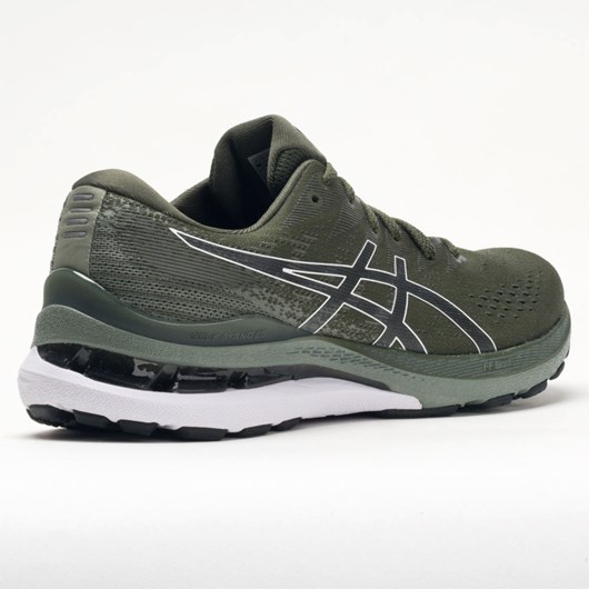 Olive Canvas / Black Orthofeet ASICS GEL-Kayano 28 Men's Running Shoes | FKYZO5978