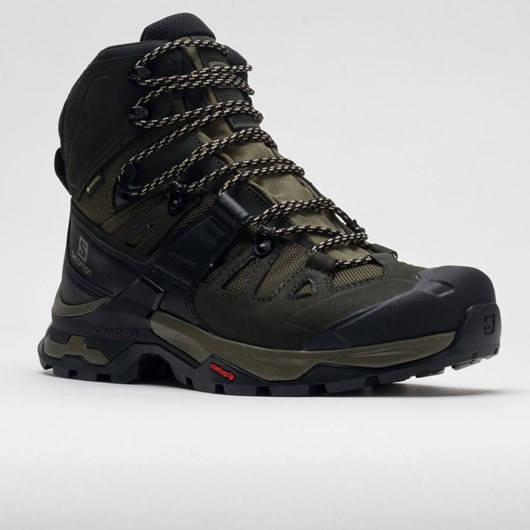 Olive Night / Peat / Safari Orthofeet Salomon Quest 4 GTX Men's Hiking Shoes | FJCWA0781