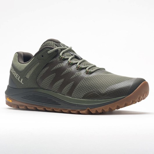 Olive Orthofeet Merrell Nova 2 Men's Trail Running Shoes | WJEIA5021