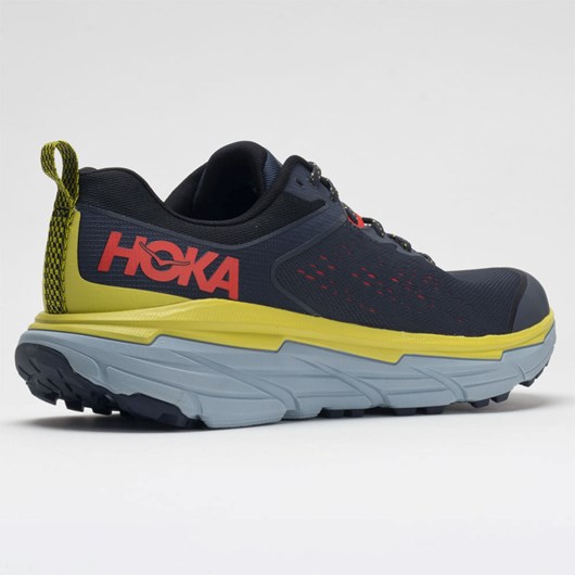 Ombre Blue / Green Sheen Orthofeet Hoka One One Challenger ATR 6 Men's Trail Running Shoes | PUHSO8034