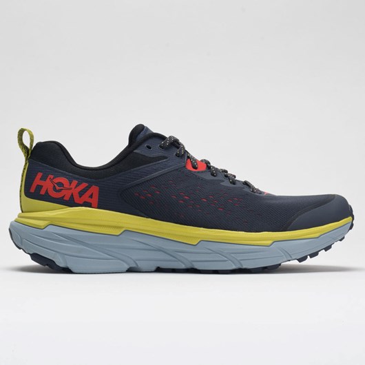 Ombre Blue / Green Sheen Orthofeet Hoka One One Challenger ATR 6 Men\'s Trail Running Shoes | PUHSO8034