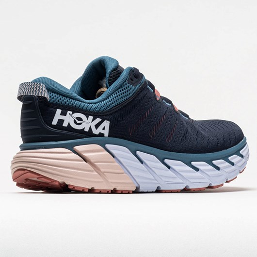 Oombre Blue / Rosette Orthofeet Hoka One One Gaviota 3 Women's Running Shoes | IOKWT7238