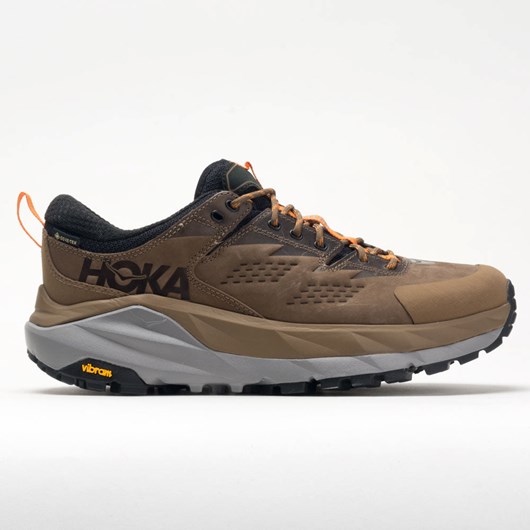 Otter / Persimmon Orange Orthofeet Hoka One One Kaha Low GTX Men\'s Hiking Shoes | AREBC9365