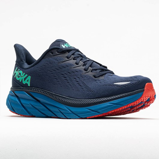 Outer Space / Vallarta Blue Orthofeet Hoka One One Clifton 8 Men's Running Shoes | TDRNQ0264