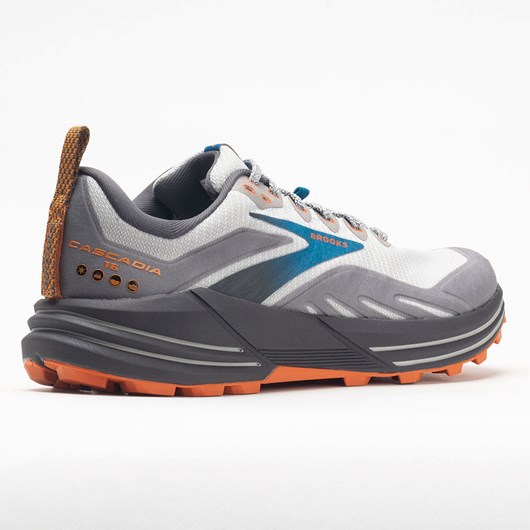 Oyster Mushroom / Orange Orthofeet Brooks Cascadia 16 Men's Trail Running Shoes | FTJGD1759