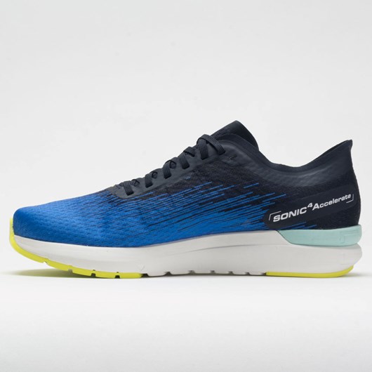 Palace Blue / White / Evening Primrose Orthofeet Salomon Sonic 4 Accelerate Men's Running Shoes | KQCVL2937