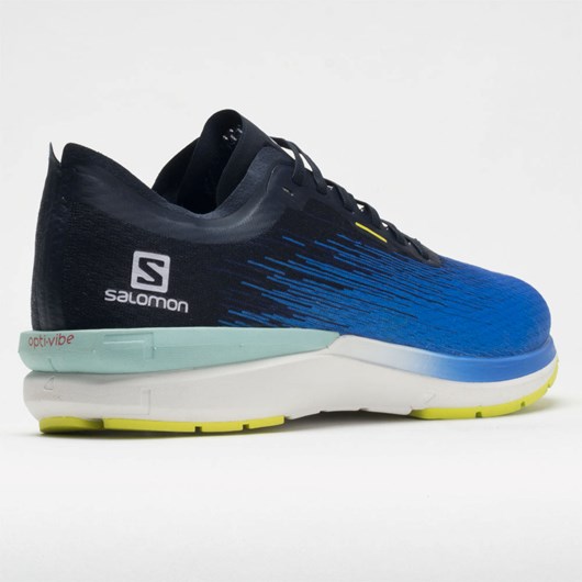 Palace Blue / White / Evening Primrose Orthofeet Salomon Sonic 4 Accelerate Men's Running Shoes | KQCVL2937