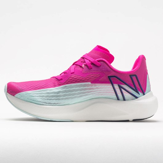 Pale Blue Chill / Pink Glo Orthofeet New Balance FuelCell Rebel v2 Women's Running Shoes | RKBPT3475