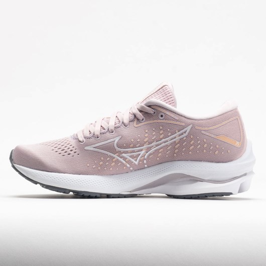 Pale Lilac / White Orthofeet Mizuno Wave Rider 25 Women's Running Shoes | YSHRU5423