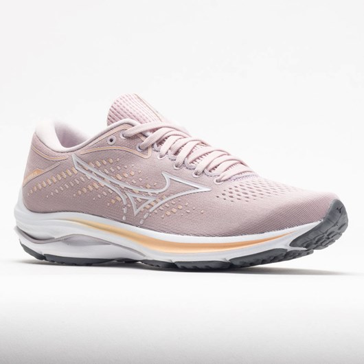 Pale Lilac / White Orthofeet Mizuno Wave Rider 25 Women's Running Shoes | YSHRU5423