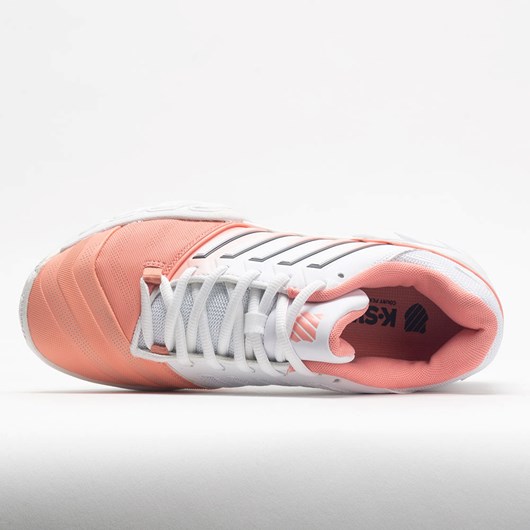 Peach Amber / White / Asphalt Orthofeet K-Swiss Bigshot Light 4 Women's Tennis Shoes | HIDXK2615