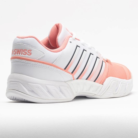 Peach Amber / White / Asphalt Orthofeet K-Swiss Bigshot Light 4 Women's Tennis Shoes | HIDXK2615